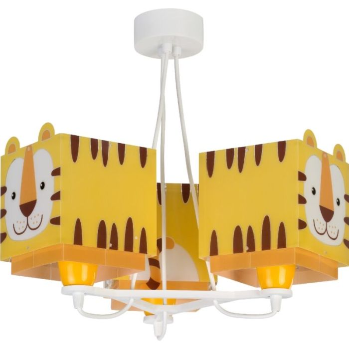 Babykamer tijger hanglamp, geel