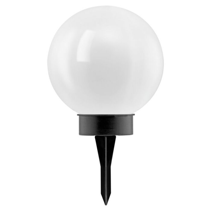 Zwarte prikspot kunststof, Zora, 0,5W, 3000K LED, IP44, met schakelaar