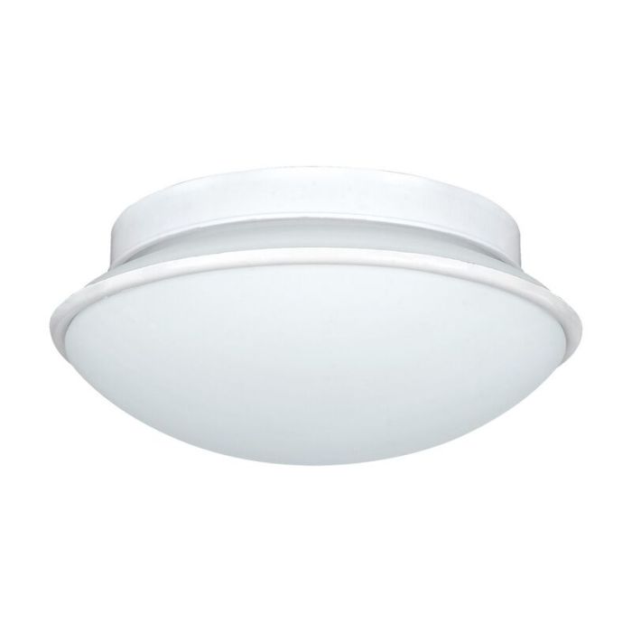 Witte wandlamp Nicoletta, staal, IP44