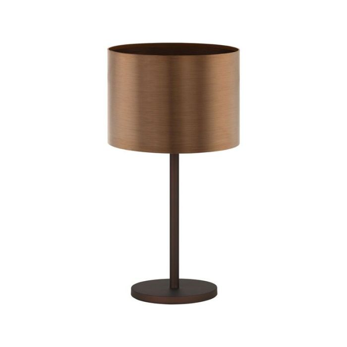 Bruine design tafellamp kunststof, Noor, met schakelaar