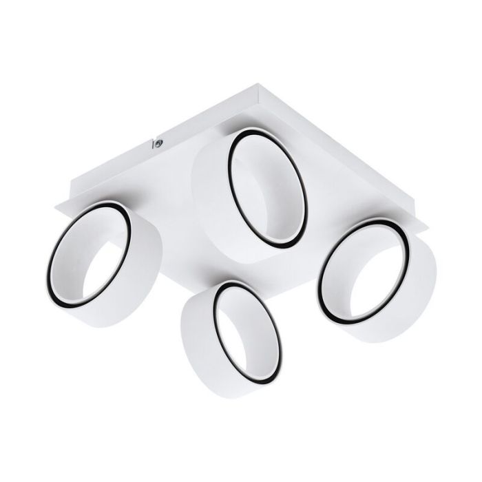 Witte moderne plafondspot, Gabi, aluminium, 5w 3000K (warm wit) LED