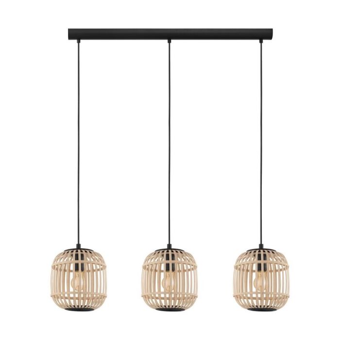 Landelijke hanglamp hout, Ankie