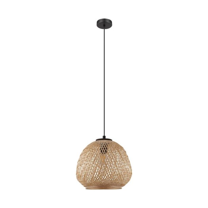 Landelijke hanglamp hout, Nicole