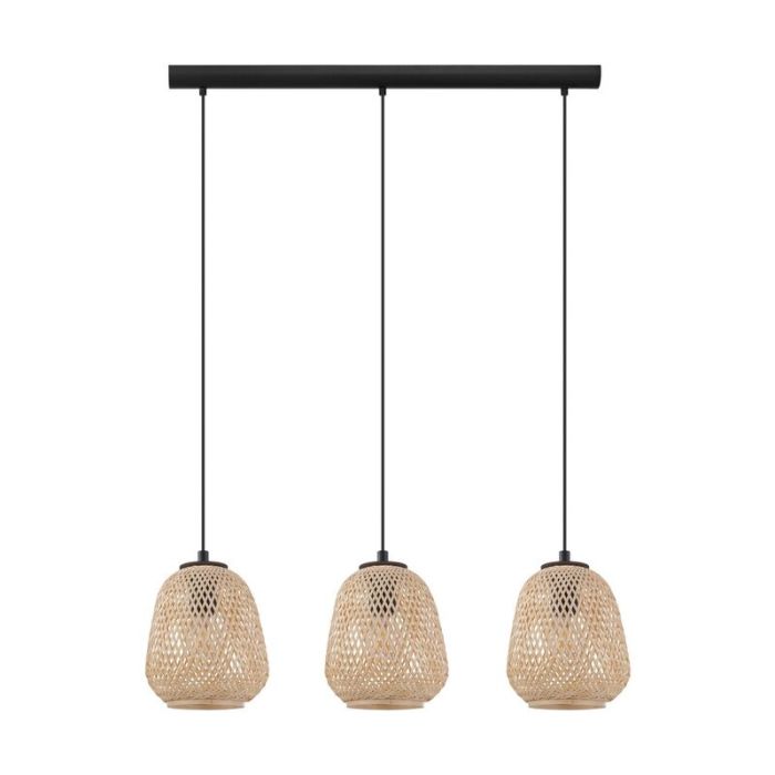 Landelijke hanglamp hout, Nicole