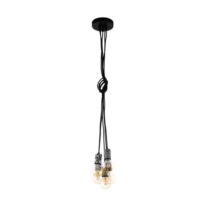 Zwarte hanglamp staal, Nickolai