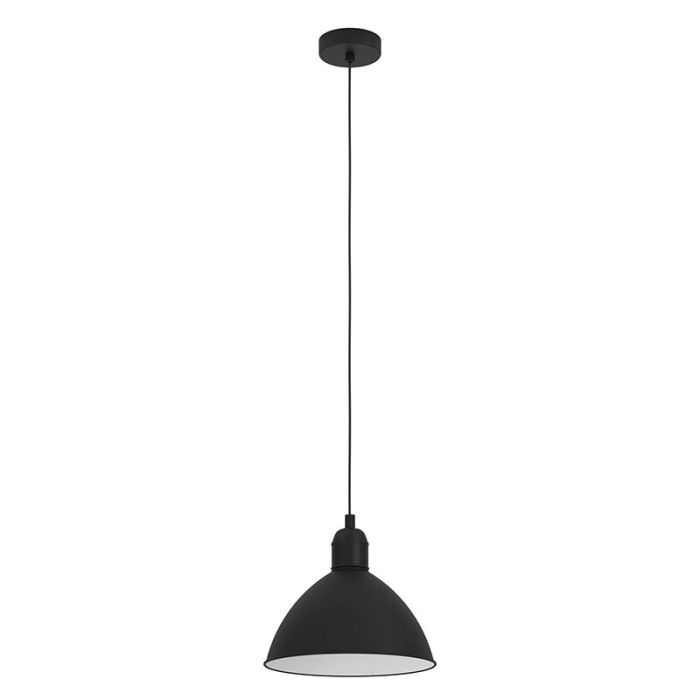 Zwarte industriële hanglamp aluminium, Nuno