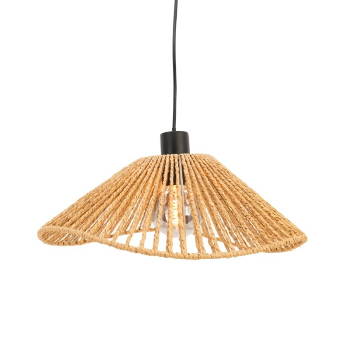Papieren hanglamp bruin, Jitze