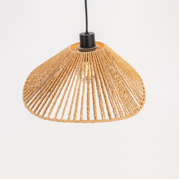 Papieren hanglamp bruin, Jitze
