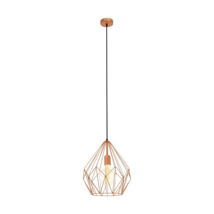 Koperen industriële hanglamp metaal, Acri