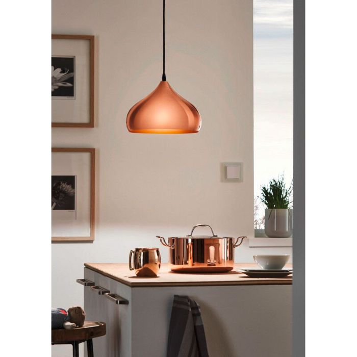 Koperen retro hanglamp metaal, Ancone