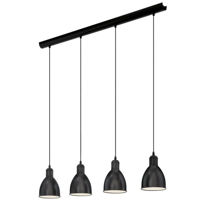 Zwarte industriële hanglamp metaal, Lavinio