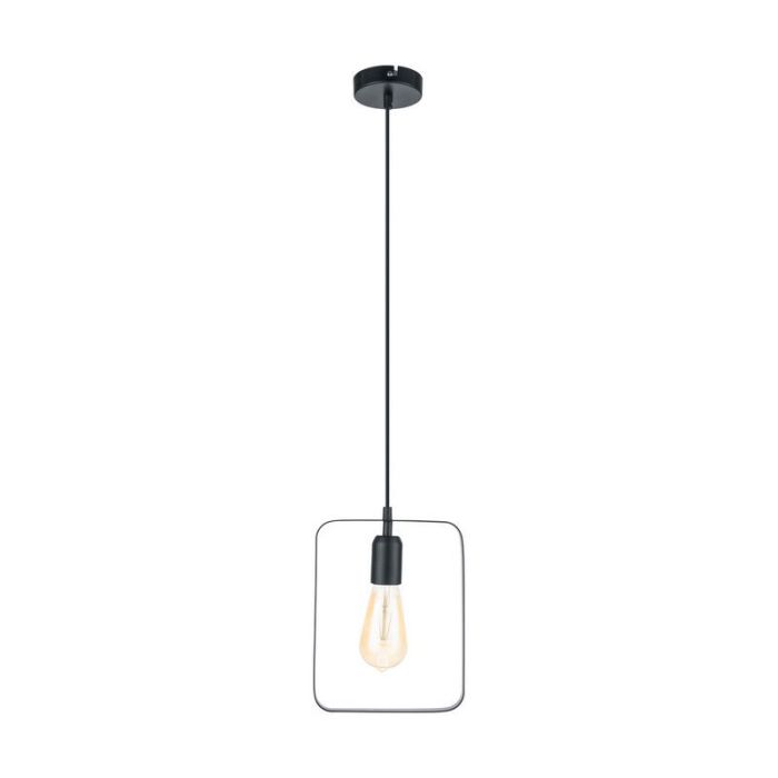 Zwarte retro hanglamp metaal, Aida