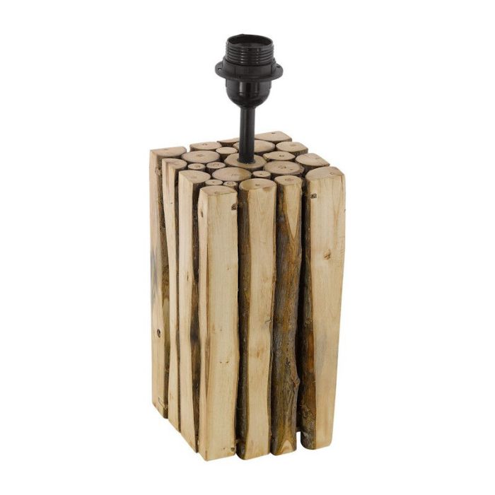 Landelijke tafellamp Kick Hout Bruin