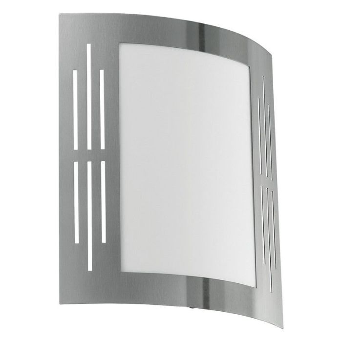 Zilveren buitenlamp kunststof, Elyana, IP44