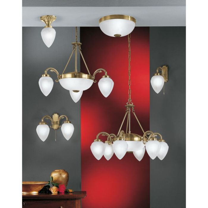 Klassieke plafondlamp Esca brons