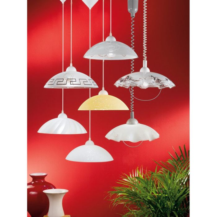 Witte hanglamp glas, Kaj