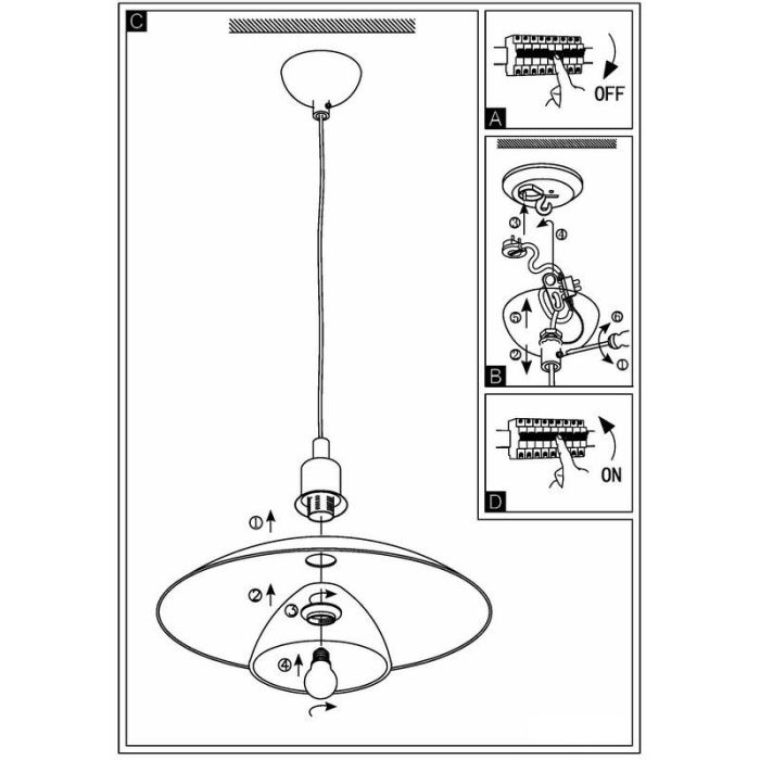 Witte design hanglamp glas, Lariana