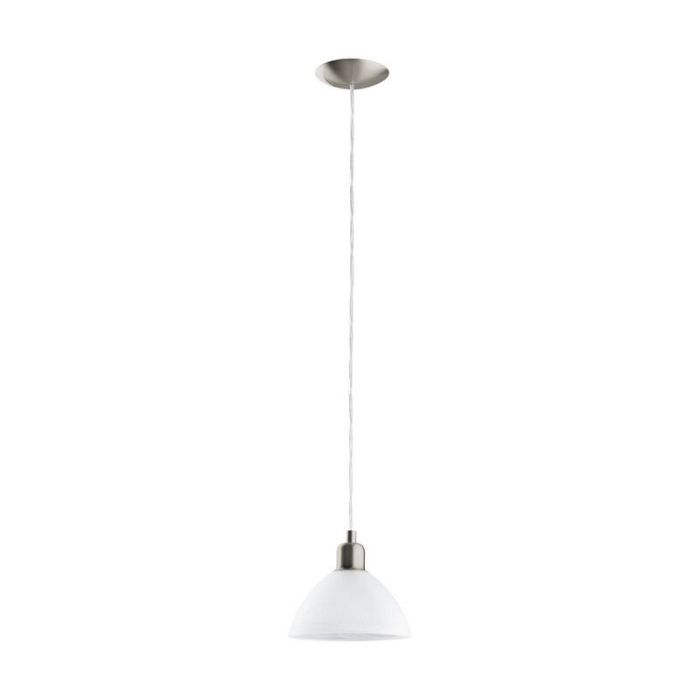 Witte design hanglamp glas, Lariana