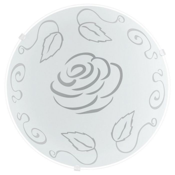 Witte plafonnière glas, Bada
