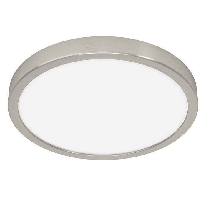 Nikkelen plafonnière kunststof, Geraldo, 20,5W, 3000K LED