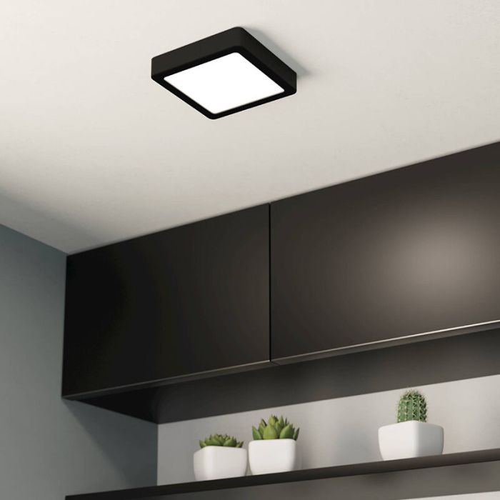 Witte plafonnière kunststof, Geraldo, 11W, 3000K LED