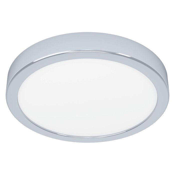 Chromen badkamer plafondlamp kunststof, Geraldo, 17W, 3000K LED, IP44