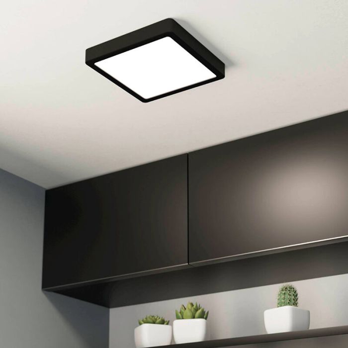 Witte badkamer plafondlamp kunststof, Geraldo, 17W, 3000K LED, IP44