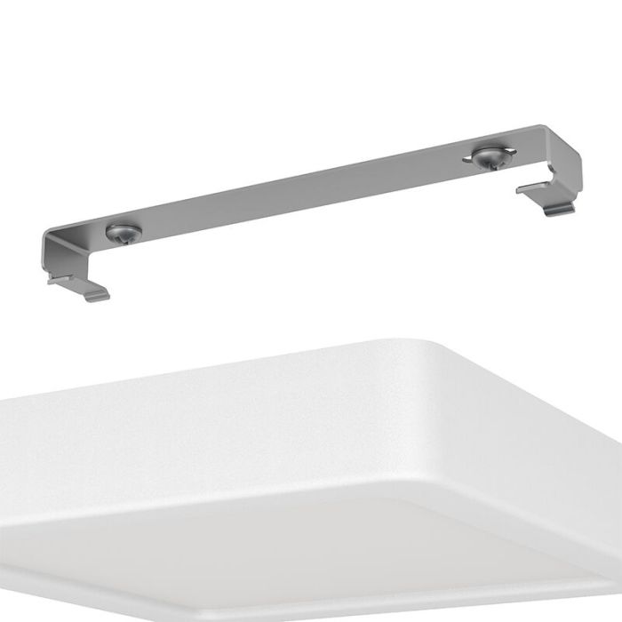 Witte badkamer plafondlamp kunststof, Geraldo, 11W, 3000K LED, IP44