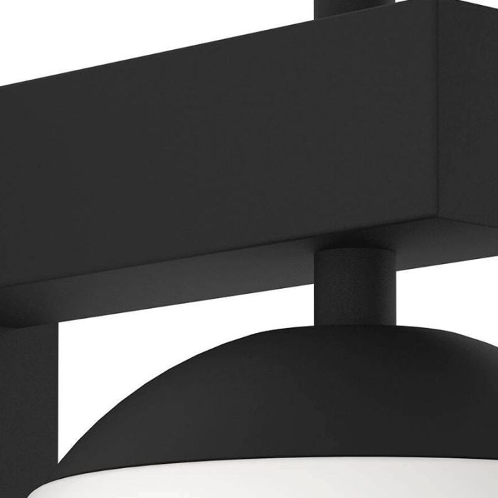 Zwarte moderne buitenlamp glas, Boris, IP44