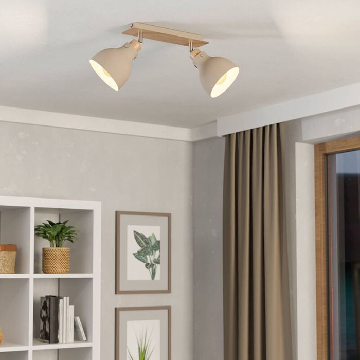 Beige moderne plafondspot aluminium, Andy