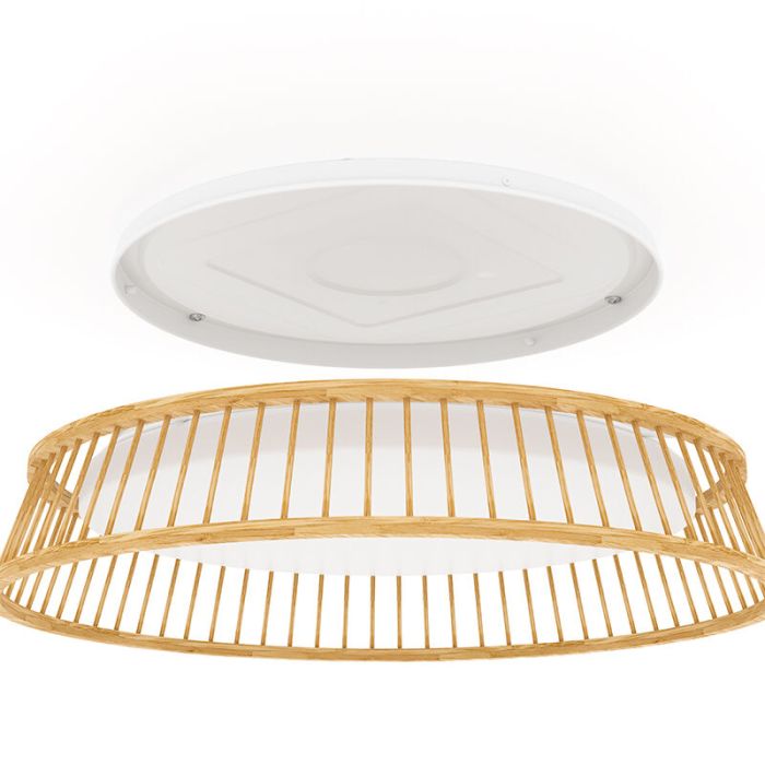 Landelijke plafonnière hout, Jolene, 20W, 3000K LED