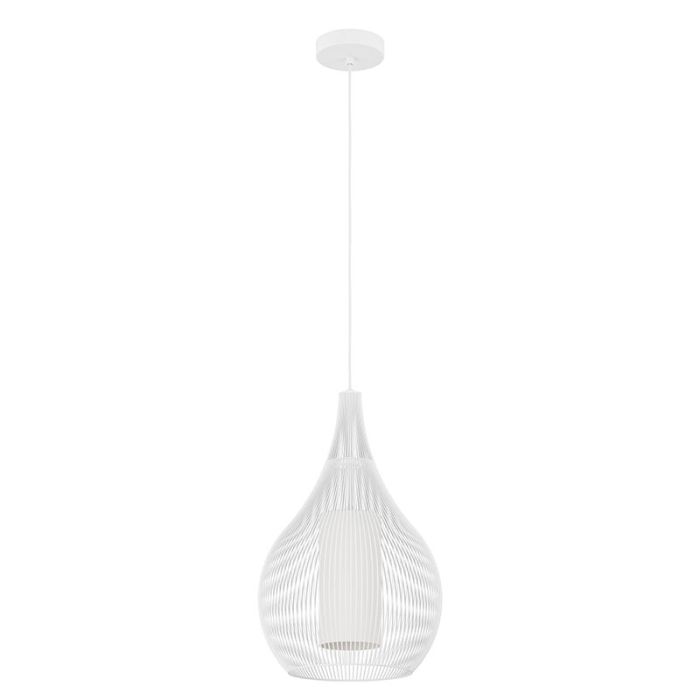 Witte industriële hanglamp glas, Maritima
