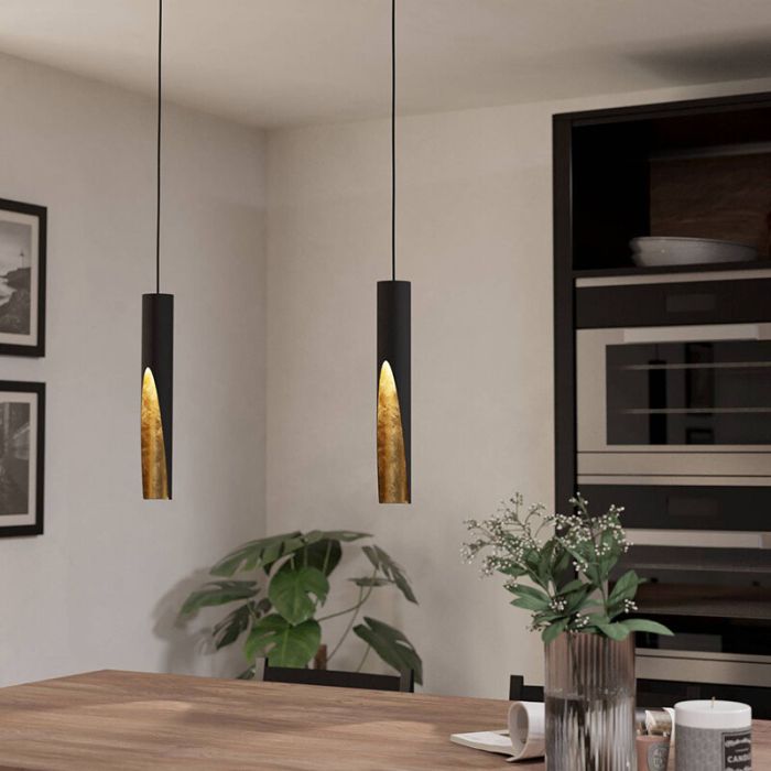 Gouden moderne hanglamp aluminium, Aloysius