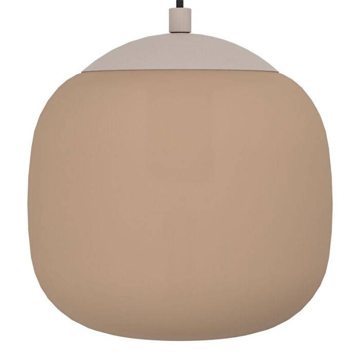 Taupe hanglamp glas, Claudia