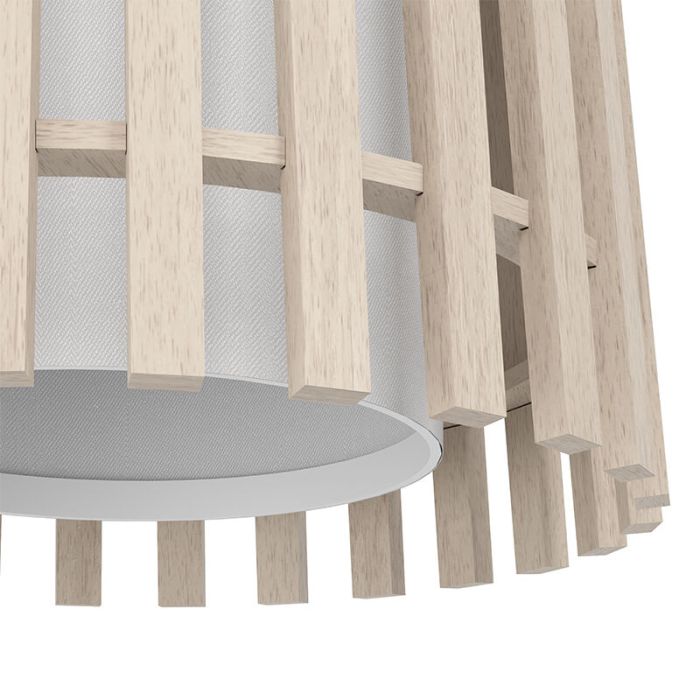 Landelijke eettafel hanglamp hout, Farah
