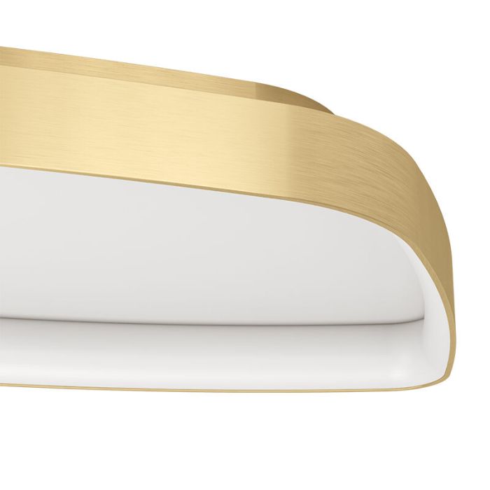 Gouden design plafonnière aluminium, Samson, 25,2W, 3000K LED