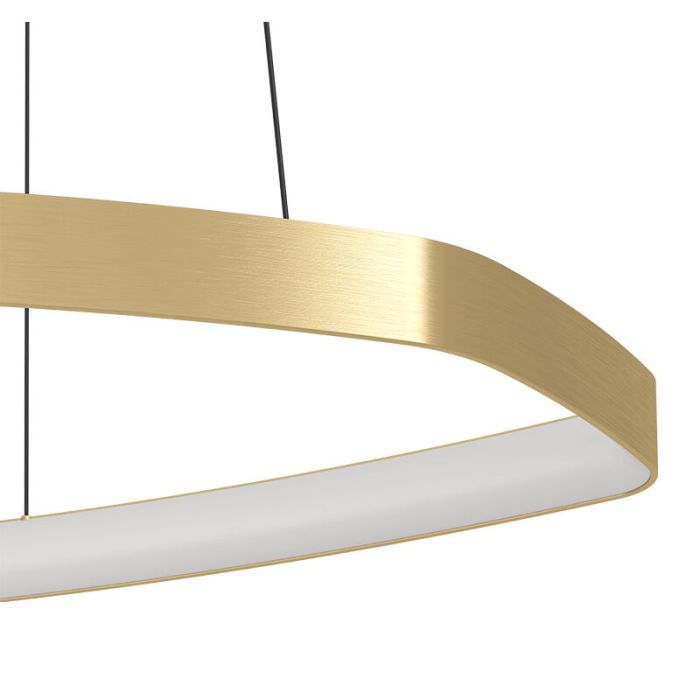 Gouden design hanglamp aluminium, Samson, 25,2W, 3000K LED
