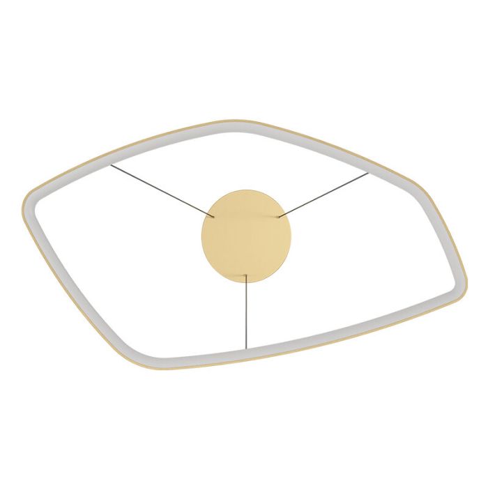 Gouden design hanglamp aluminium, Samson, 25,2W, 3000K LED