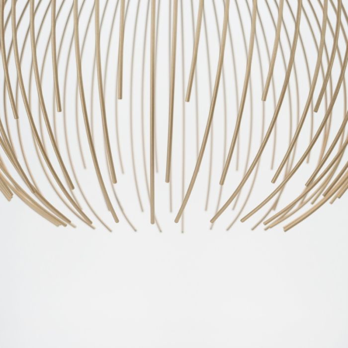 Gouden industriële hanglamp staal, Keimpe