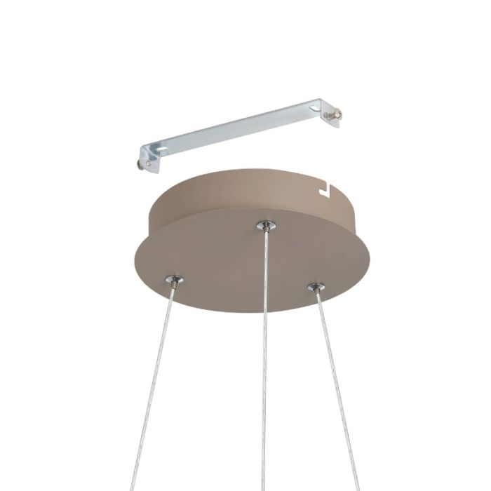 Beige moderne hanglamp aluminium, Ties, 42W, 3000K LED