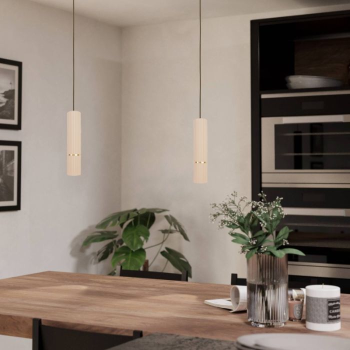 Beige moderne hanglamp staal, Vahid