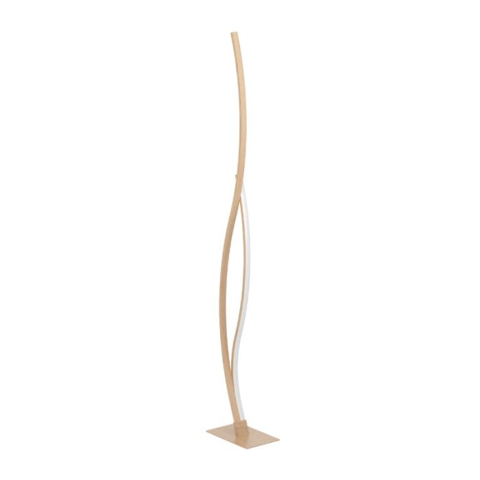 Bruine design vloerlamp staal, Tevin, 20W, 4000K LED, met schakelaar