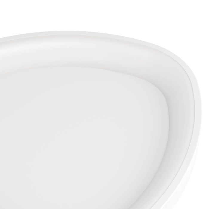 Witte plafondlamp, Shauni, 12W, warm tot koud wit verstelbare LED, met afstandsbediening