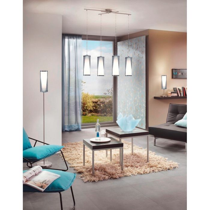 Moderne hanglamp rookglas, Barceno