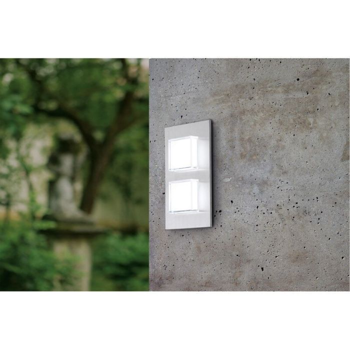 Zilveren moderne buitenlamp rvs, Jorien, 3W, 3000K LED, IP44