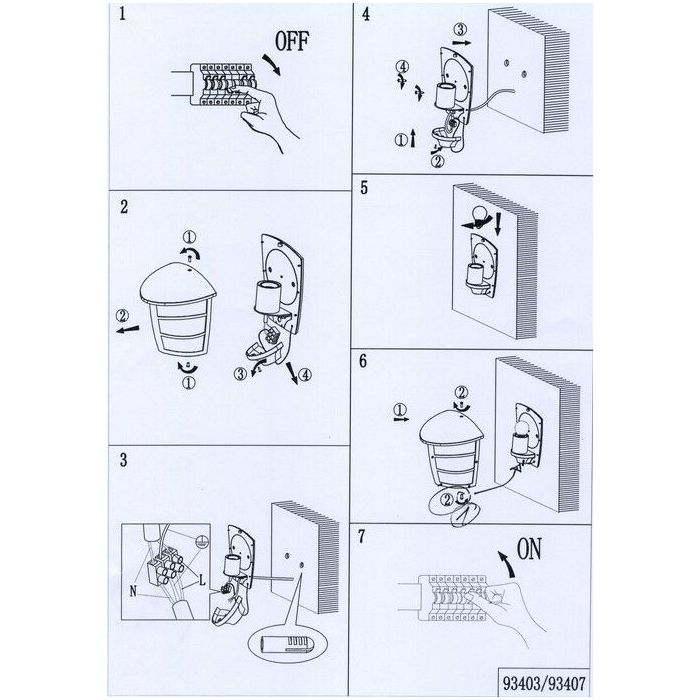 Zwarte moderne buitenlamp kunststof, Inas, IP44