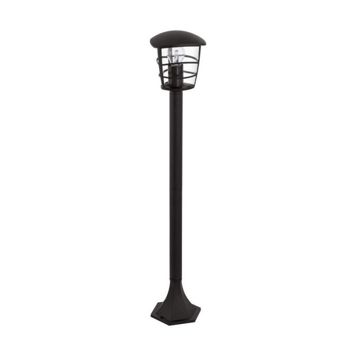 Zwarte moderne buitenlamp kunststof, Inas, IP44