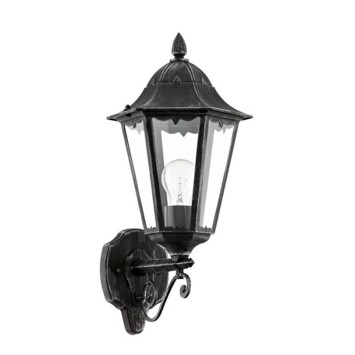 Zwarte klassieke buitenlamp aluminium, Leanna, IP44