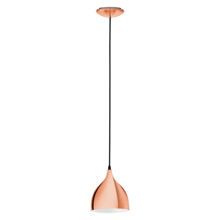 Koperen design hanglamp metaal, Piglio