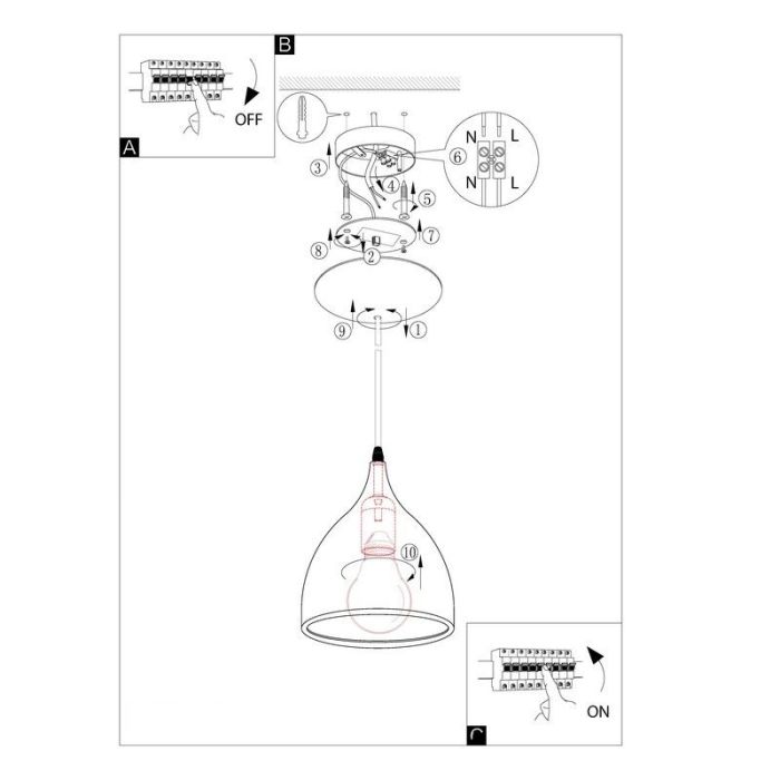 Koperen design hanglamp metaal, Piglio